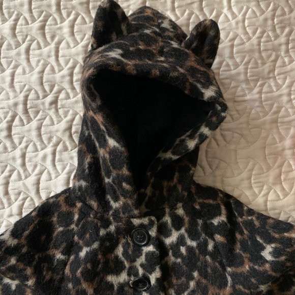 🤎🖤Adorable Leopard Pea coat - NWOT🖤🤎 - Picture 3 of 4